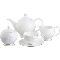 ЧАЙНЫЙ СЕРВИЗ LEFARD "BLANCO" НА 6 ПЕР. 15 ПР. 1000/350/300/250 МЛ (КОР=2НАБ.)