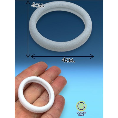 Набор резинок для волос 24 шт диаметр 4 см тип 5 белые