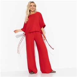 Брючный костюм свободной посадки, Энергия цвета (red, 2 в 1)