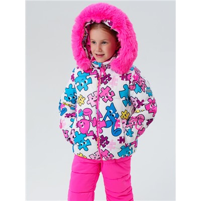 Комплект зимний для девочки: куртка, полукомбинезон