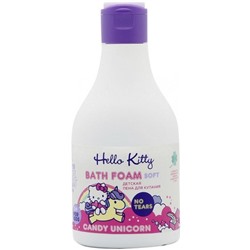 HELLO KITTY Пена детская для купания CANDY UNICORN с ароматом клубничного печенья и экстрактом 7 трав 250мл.