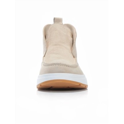 01-5280-10 LT. BEIGE Ботинки демисезонные женские (натуральная замша, байка)