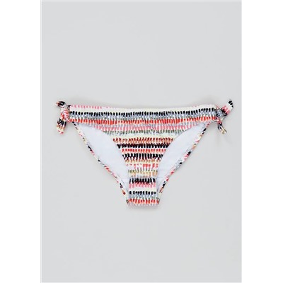 Printed Bow Bandeau Bikini Bottoms