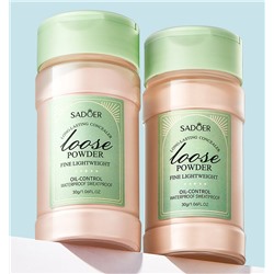 Рассыпчатая пудра для закрепления макияжа Sadoer, 30 гр.