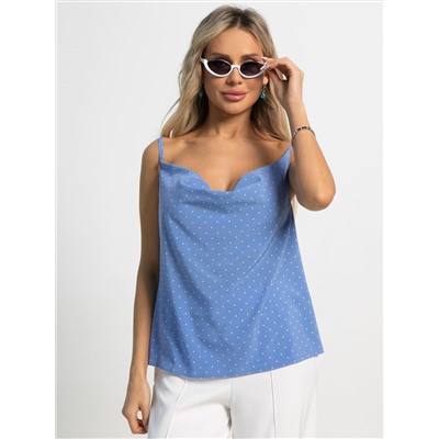 Топ Легкий штрих (голубой/горох) Б15569-34М