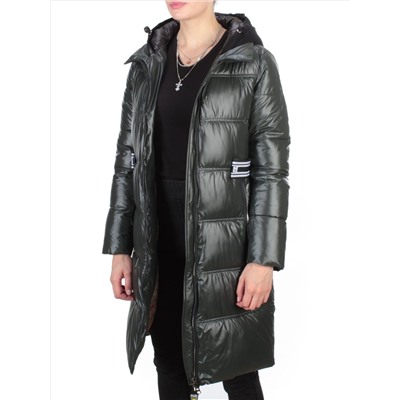 2193 DARK GREEN Куртка зимняя женская AIKESDFRS (200 гр. холлофайбера)