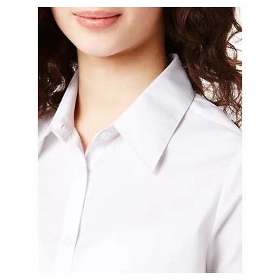 2pk Girls' Cap Sleeve Easy Iron School Shirts (2-16 Yrs)