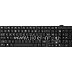 Клавиатура DEFENDER проводная Accent SB-720 (черная)