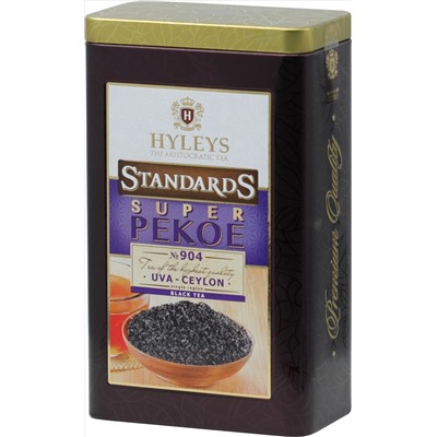 HYLEYS. StandartS. Super Pekoe №904 80 гр. жест.банка