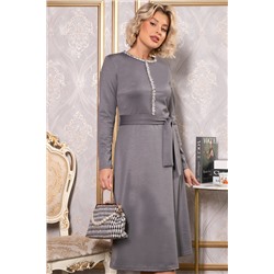 Платье трикотажное Парижанка (серое) П14786-10М