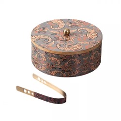 Роти-бокс с щипцами, Wooden Casserole for Roti (NRWCB4), произв. Nestroots