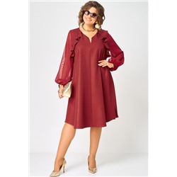 Платье EVA GRANT 7322А бордо