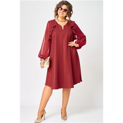 Платье EVA GRANT 7322А бордо