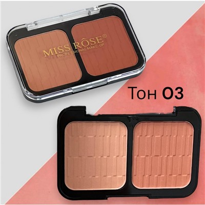 Румяна матовые для лица Satin MISS ROSE тон 03