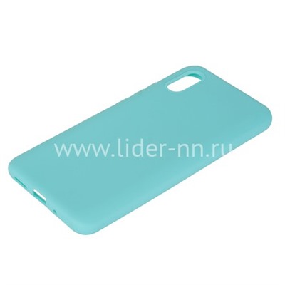 Задняя панель для Xiaomi  Redmi 9A Силикон матовый (бирюза)