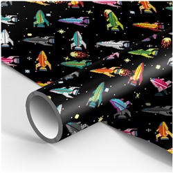 Бумага упаковочная 70*100см MESHU "Полет в космос" 80г/м2 MS_53466/50/Россия