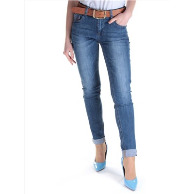 D368 BLUE Джинсы зауженные женские DIOVES