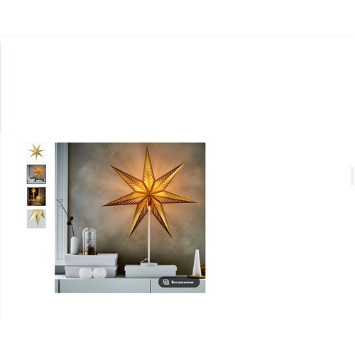 STRÅLA Leuchtenschirm, Spitze weiß, 70 cm