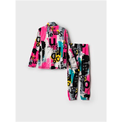 Комплект для девочки: куртка и брюки флисовые