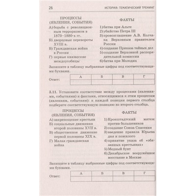 Соловьев Ян Валерьевич: ЕГЭ. История. Тематический тренинг для подготовки к единому государственному экзамену