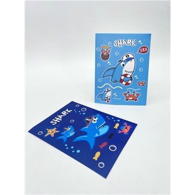 Набор наклеек 2 шт. "Sea shark", 11*15 см
