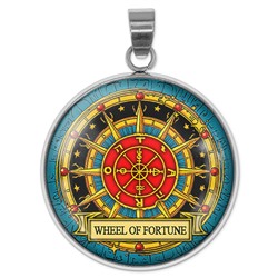 ALEN-053 Кулон-амулет Tarot - Wheel Of Fortune