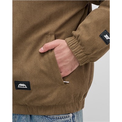 Куртка из вельвета мужская демисезонная коричневого цвета 25336K