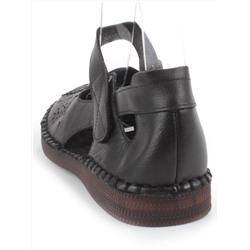 08-5008-1 BLACK Босоножки женские (натуральная кожа)