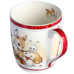 КРУЖКА LEFARD "С НОВЫМ ГОДОМ!" 300 МЛ КРАСНАЯ (КОР=36ШТ.)