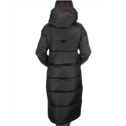 9120 BLACK Пальто зимнее женское (200 гр. холлофайбера)