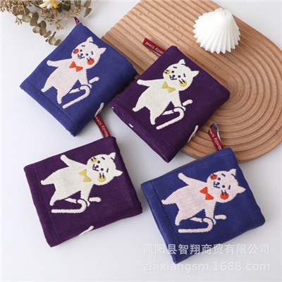 Export towels New sports cat gauze square towel Korea Soft absorbent kitchen hand wipe towel factory price wholesale