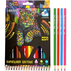 Карандаши 36цв "deVENTE. Trio Mega Soft" 4М диаметр грифеля 3мм трехгран 5025915/4/Китай