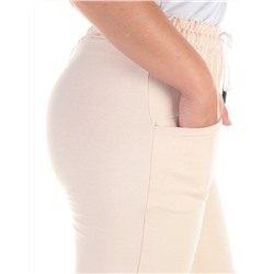 QB-84 BEIGE Брюки спортивные женские (95% хлопок, 5% стрейч) P&S