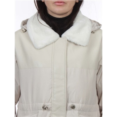 M24-212 LT. BEIGE Куртка демисезонная женская (100 гр. холлофайбер)