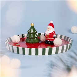 БЛЮДО СЕРВИРОВОЧНОЕ КОЛЛЕКЦИЯ "CHRISTMAS GIFT" 25*25*8,5 СМ