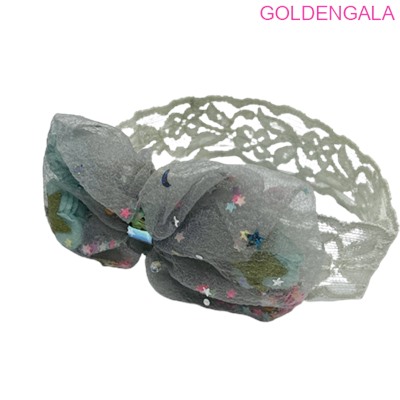 Ободок-повязка детская с бантом ОБ 28 4 шт