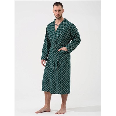 Мужской халат "Люкс" 2441-К / Зеленый