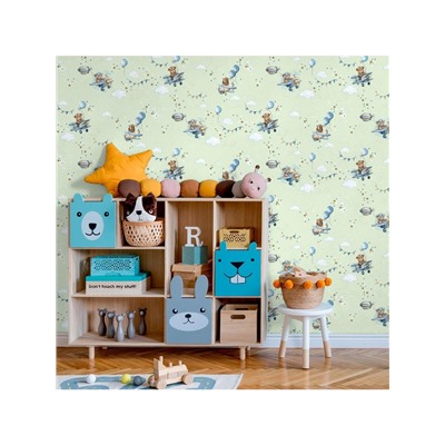 Обои бумажные «Ф855-04», на бумажной основе, 10.05×0.53 м, цвет зелёный