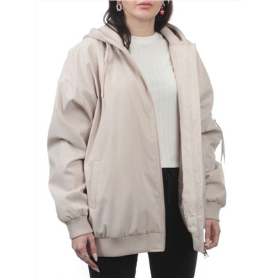 H24-283 LT. BEIGE Куртка демисезонная женская (100 гр. синтепон)