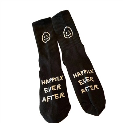 Heel sticker, brand cotton knee socks for leisure for men and women, mid-length, internet celebrity