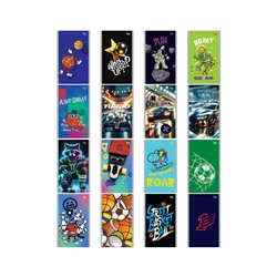 Блокнот А6 24л. на скрепке BG "МИКС. Мальчики"