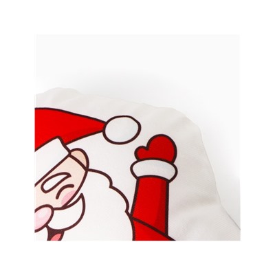 Подушка Этель «Весёлый Санта» 24×33 см, 100 п/э, велюр