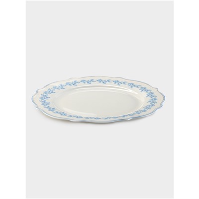 Тарелка WY Royal blue, d=20 см, фарфор, белая
