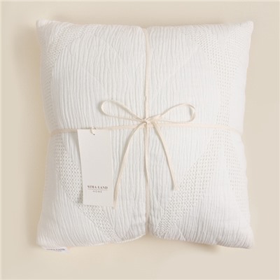 Подушка декоративная SL Home Cotton  40*40 см, муслин/жаккард, 100% хлопок
