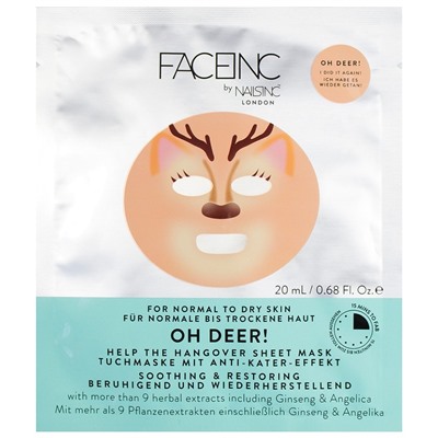 Nails Inc. Face Inc - Oh Deer Maske Masken, 25 мл