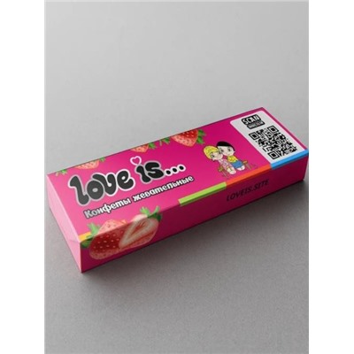 Жевательная конфета "Love is", клубника 24 шт