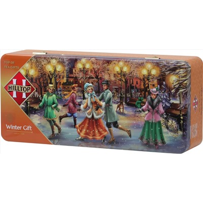 HILLTOP. Новый год. Шкатулка Рождественские катания 150 гр. жест.шкатулка