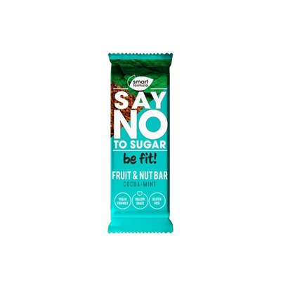 «Smart Formula», фруктово-ореховый батончик Cocoa – mint, 40 г (упаковка 15 шт)