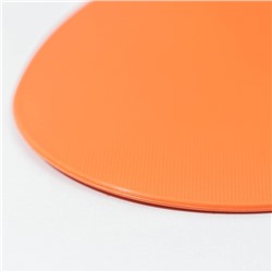 Доска разделочная овальная Доляна «Симплекс», 24.5×17 см, оранжевая