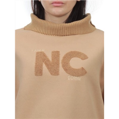 2510 BEIGE Толстовка женская (85% хлопок, 10% полиэстер, 5% спандекс)